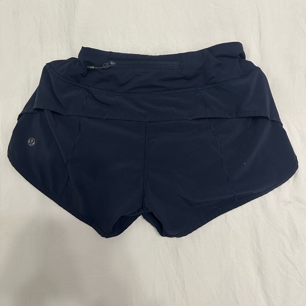 Lululemon Navy speed up ( Size 2 )